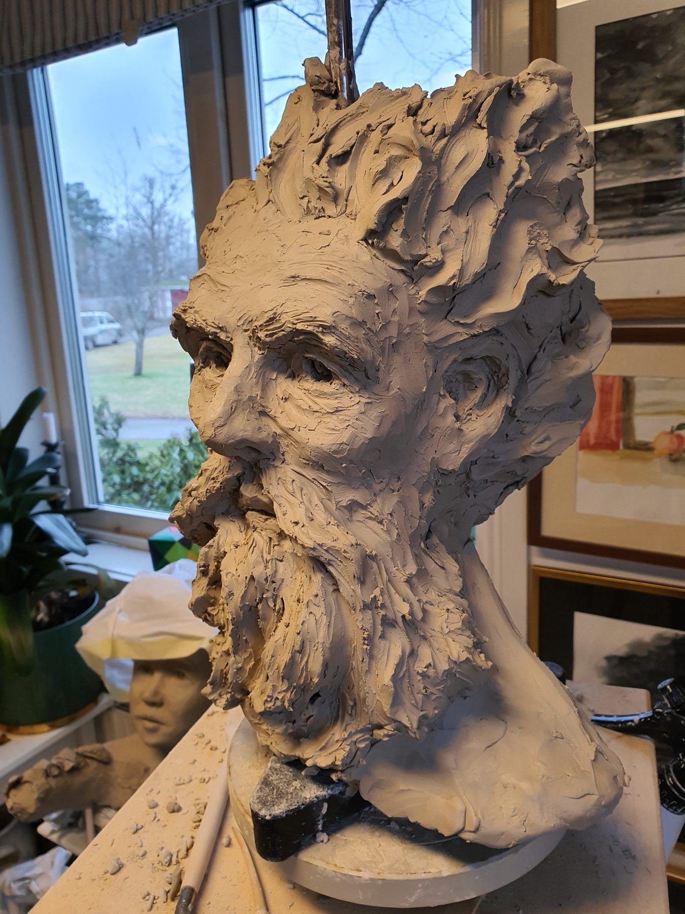 Sculpture by Karl-Magnus Fredriksson — Hefaistos, Under arbete