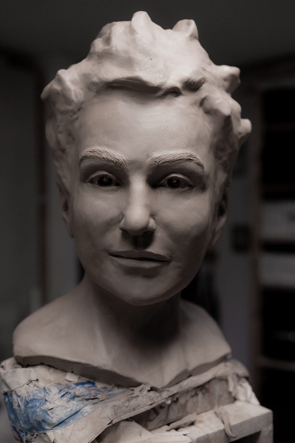 Sculpture by Karl-Magnus Fredriksson — Portrait Bust, Asmik Grigorian